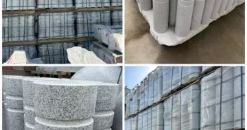 中卫 芝麻白花岗岩挡车柱、隔离柱多少钱