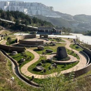 中卫仿古石铺装整体效果