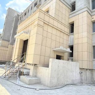 中卫 黄金麻干挂，工地实拍