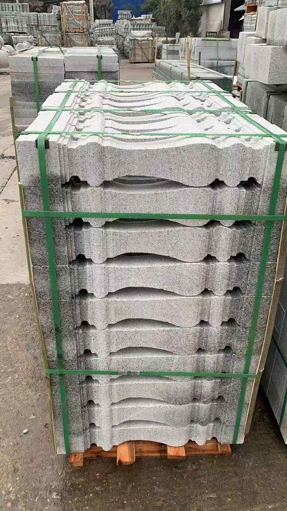 中卫 芝麻白方形拉丝面，栏杆花瓶柱