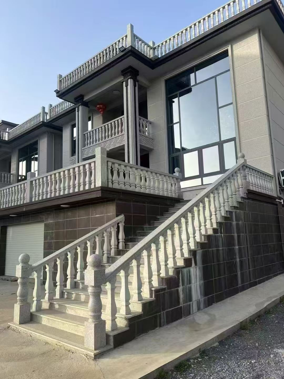 中卫 芝麻白别墅阳台栏杆，楼梯栏杆