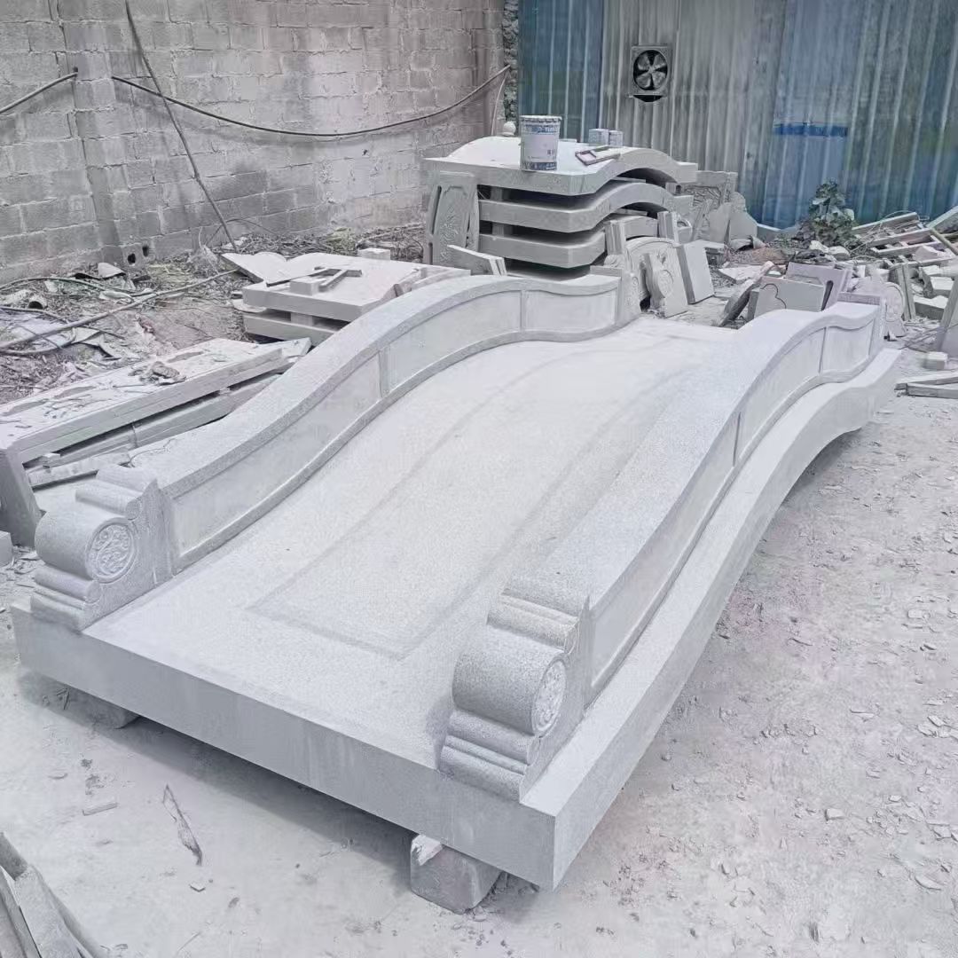 中卫 芝麻灰花岗岩园林景观 小石桥