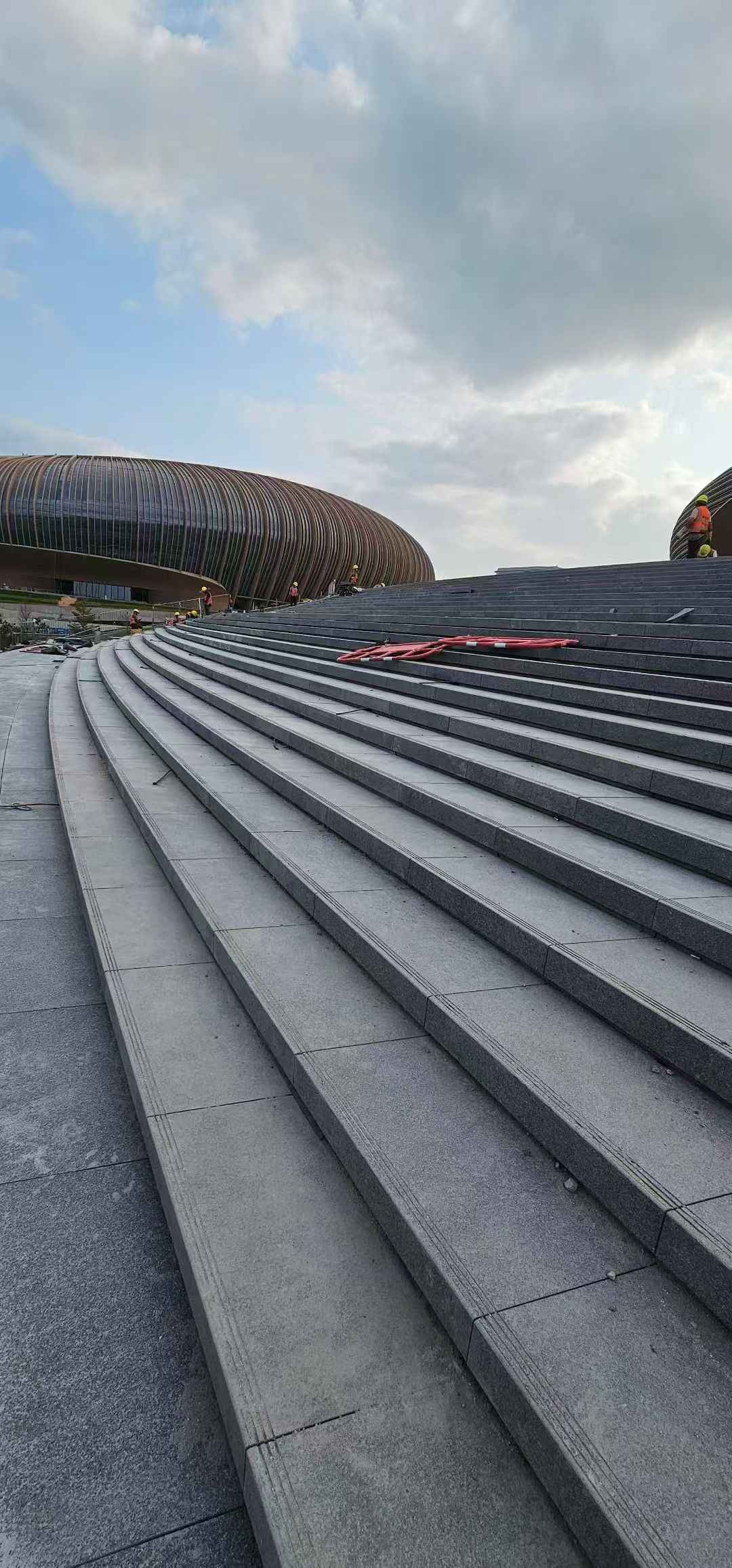 中卫 弧形整石台阶铺装效果图